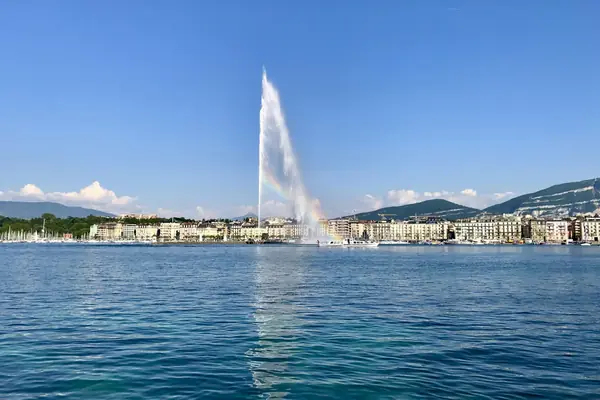 The Jet d’Eau on Lake Geneva