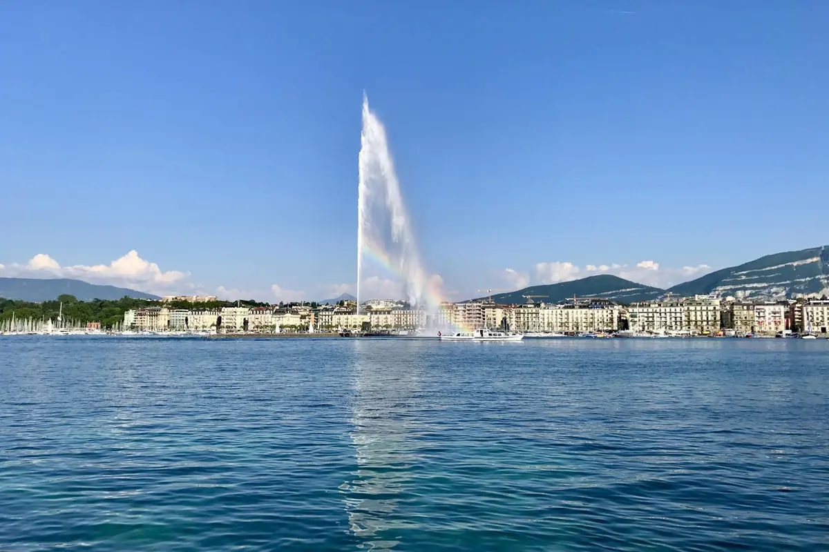 The Jet d’Eau on Lake Geneva