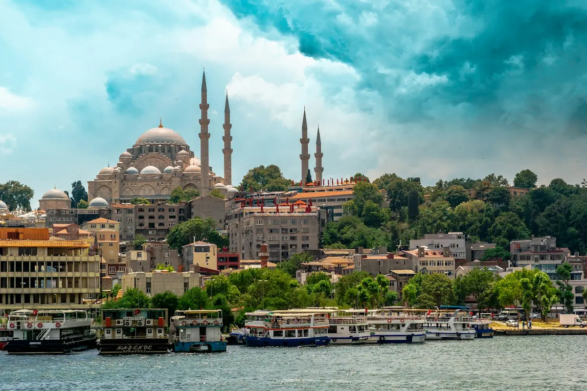 The Süleymaniye Mosque above the Golden Horn, Istanbul